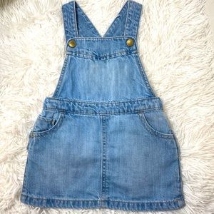 Old Navy Shirtall Denim Dress with Ruffles 12-18M